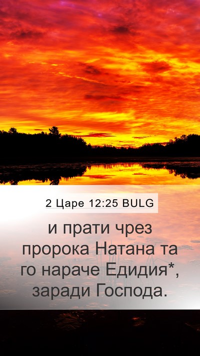 2 Царе 12:25 BULG Bible Verse Image