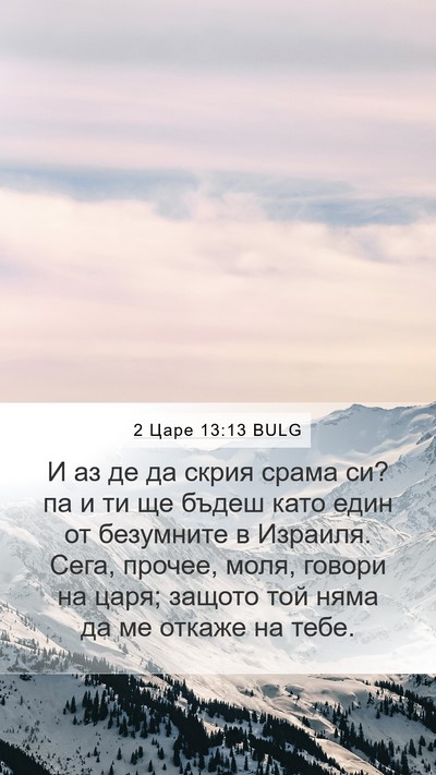 2 Царе 13:13 BULG Bible Verse Image