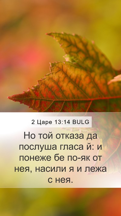 2 Царе 13:14 BULG Mobile Phone Wallpaper - Но той отказа да послуша - Mobile Bible Verse Wallpaper