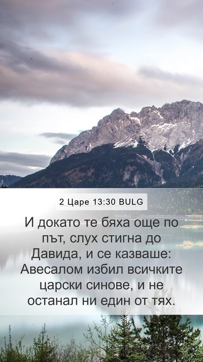 2 Царе 13:30 BULG Bible Verse Image