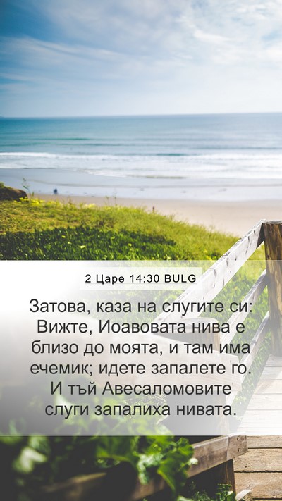 2 Царе 14:30 BULG Bible Verse Image