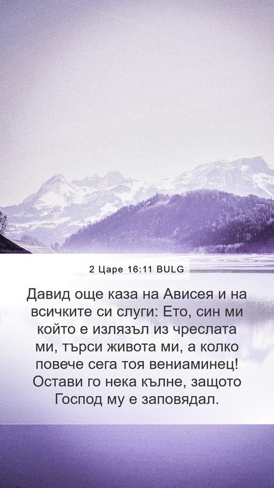 2 Царе 16:11 BULG Bible Verse Image