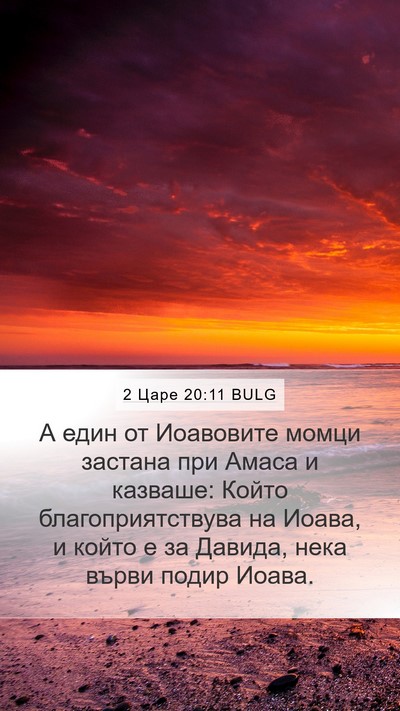 2 Царе 20:11 BULG Mobile Phone Wallpaper - А един от Иоавовите момци - Mobile Bible Verse Wallpaper