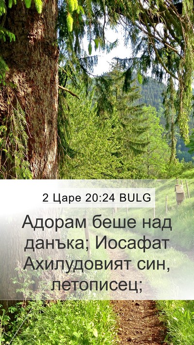 2 Царе 20:24 BULG Mobile Phone Wallpaper - Адорам беше над данъка; - Mobile Bible Verse Wallpaper