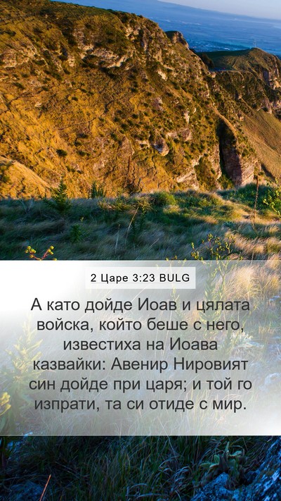 2 Царе 3:23 BULG Mobile Phone Wallpaper - А като дойде Иоав и цялата - Mobile Bible Verse Wallpaper