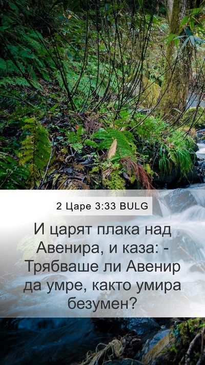 2 Царе 3:33 BULG Bible Verse Image