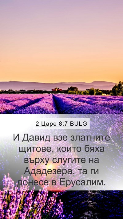 2 Царе 8:7 BULG Mobile Phone Wallpaper - И Давид взе златните - Mobile Bible Verse Wallpaper
