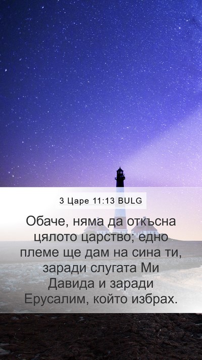 3 Царе 11:13 BULG Bible Verse Image