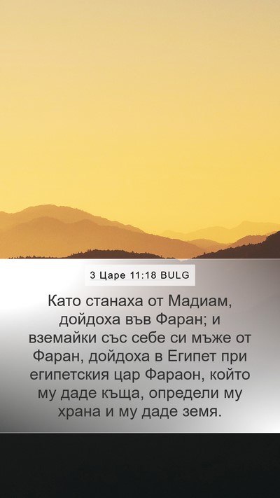 3 Царе 11:18 BULG Mobile Phone Wallpaper - Като станаха от Мадиам, - Mobile Bible Verse Wallpaper