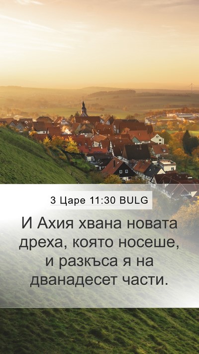 3 Царе 11:30 BULG Bible Verse Image