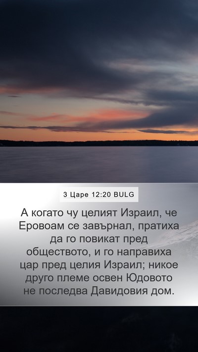 3 Царе 12:20 BULG Bible Verse Image