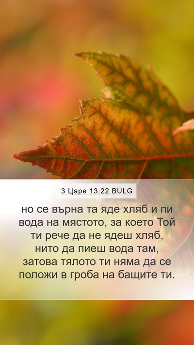 3 Царе 13:22 BULG Bible Verse Image