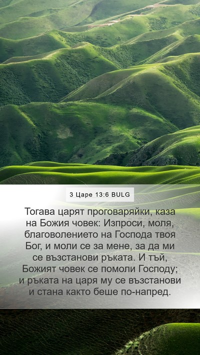 3 Царе 13:6 BULG Bible Verse Image