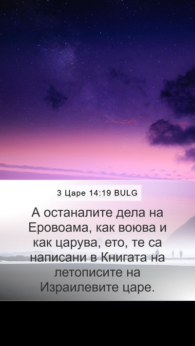 3 Царе 14:19 BULG Bible Verse Image