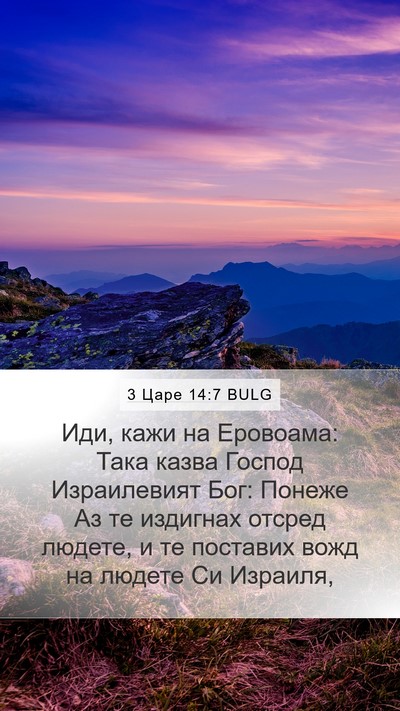 3 Царе 14:7 BULG Bible Verse Image