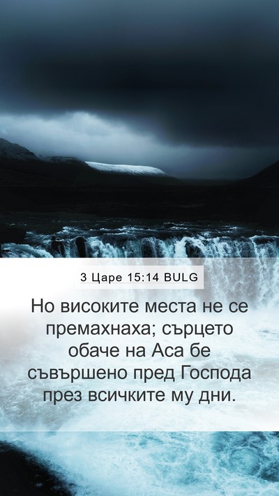 3 Царе 15:14 BULG Bible Verse Image