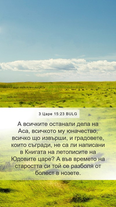 3 Царе 15:23 BULG Bible Verse Image