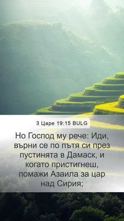 3 Царе 19:15 BULG Bible Verse Image