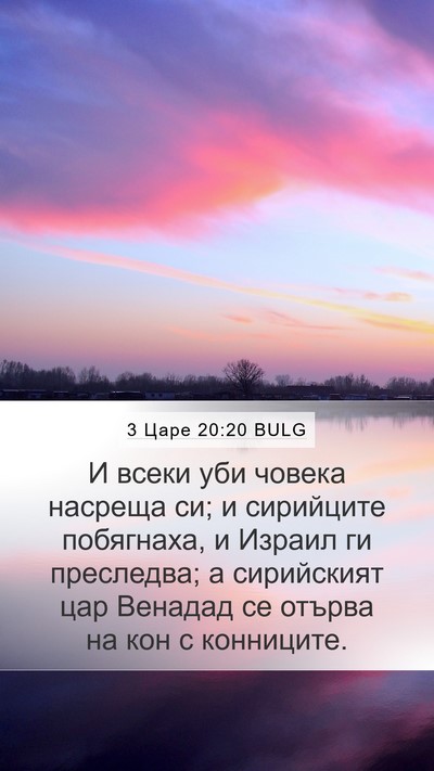 3 Царе 20:20 BULG Bible Verse Image