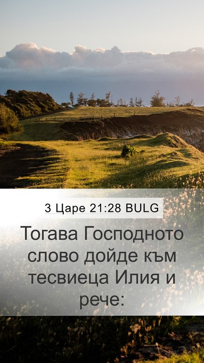 3 Царе 21:28 BULG Bible Verse Image
