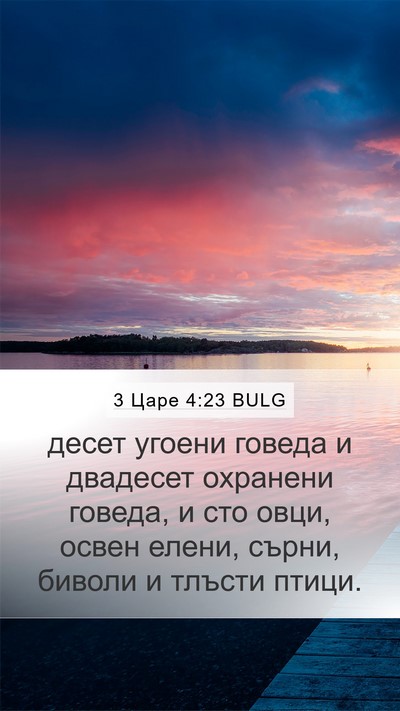 3 Царе 4:23 BULG Bible Verse Image