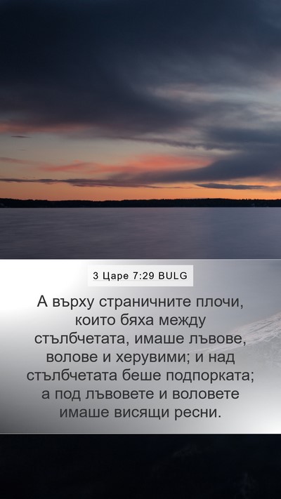 3 Царе 7:29 BULG Bible Verse Image