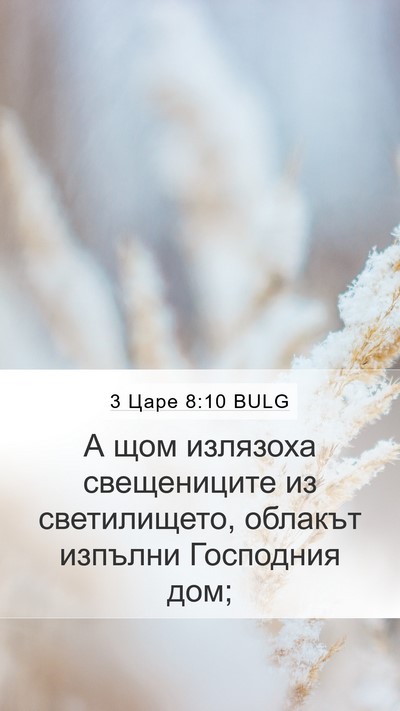 3 Царе 8:10 BULG Bible Verse Image