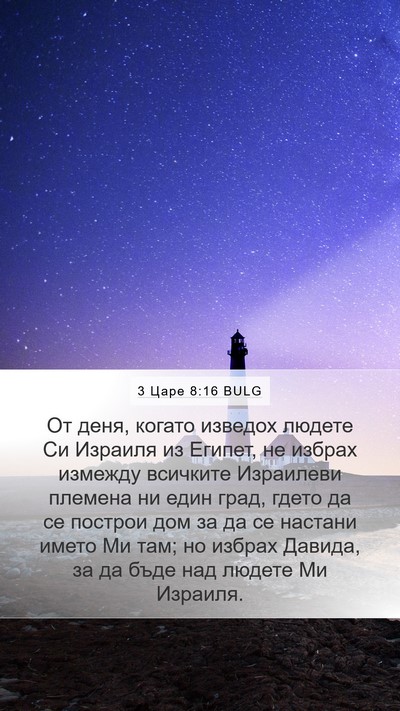 3 Царе 8:16 BULG Bible Verse Image