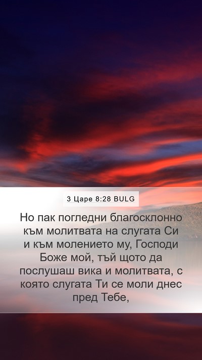 3 Царе 8:28 BULG Bible Verse Image