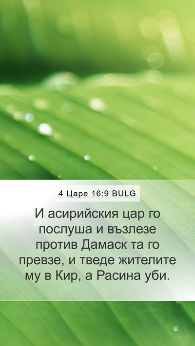 4 Царе 16:9 BULG Bible Verse Image