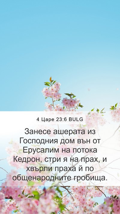 4 Царе 23:6 BULG Bible Verse Image