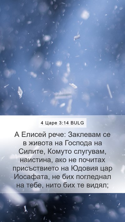 4 Царе 3:14 BULG Mobile Phone Wallpaper - А Елисей рече: Заклевам се - Mobile Bible Verse Wallpaper