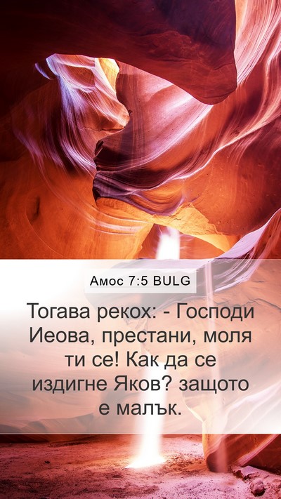 Амос 7:5 BULG Bible Verse Image