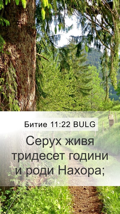 Битие 11:22 BULG Mobile Phone Wallpaper - Серух живя тридесет години - Mobile Bible Verse Wallpaper