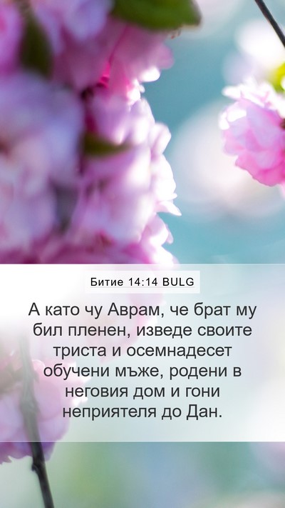 Битие 14:14 BULG Bible Verse Image