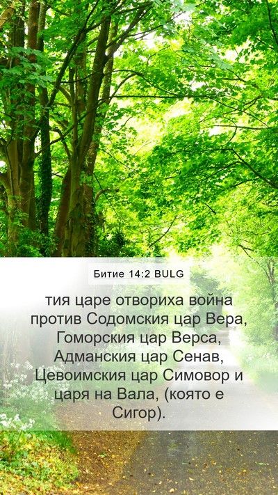 Битие 14:2 BULG Bible Verse Image