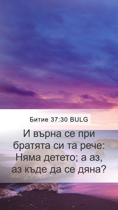Битие 37:30 BULG Bible Verse Image