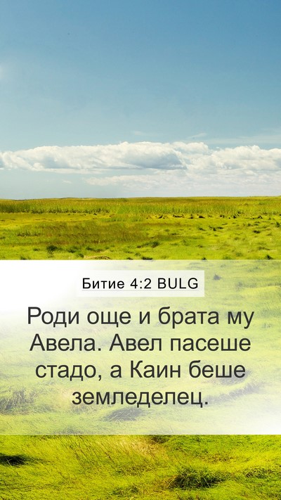 Битие 4:2 BULG Mobile Phone Wallpaper - Роди още и брата му Авела. - Mobile Bible Verse Wallpaper