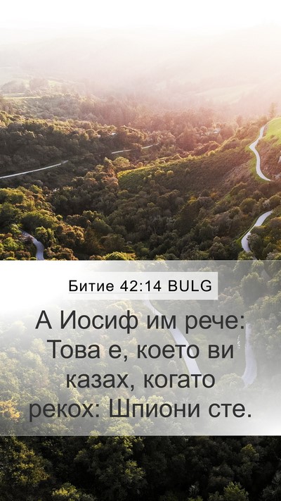 Битие 42:14 BULG Mobile Phone Wallpaper - А Иосиф им рече: Това е, - Mobile Bible Verse Wallpaper