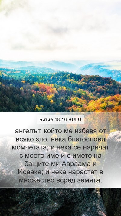 Битие 48:16 BULG Bible Verse Image