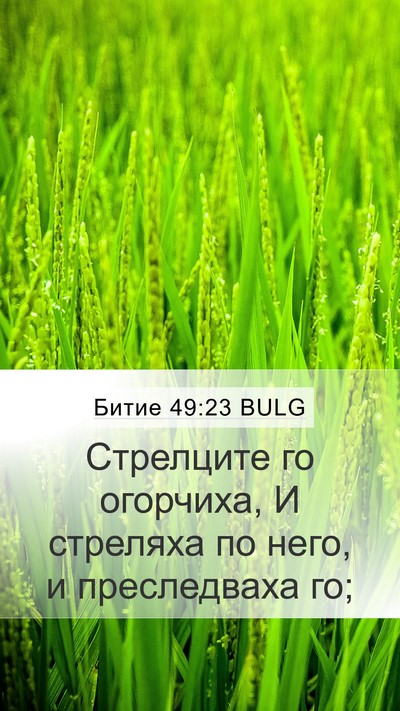 Битие 49:23 BULG Bible Verse Image