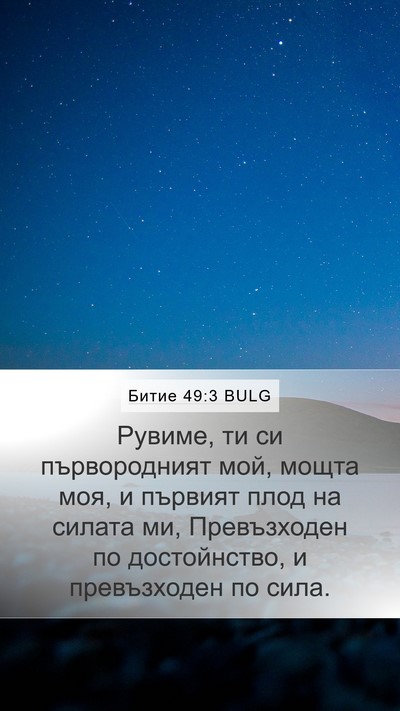 Битие 49:3 BULG Bible Verse Image