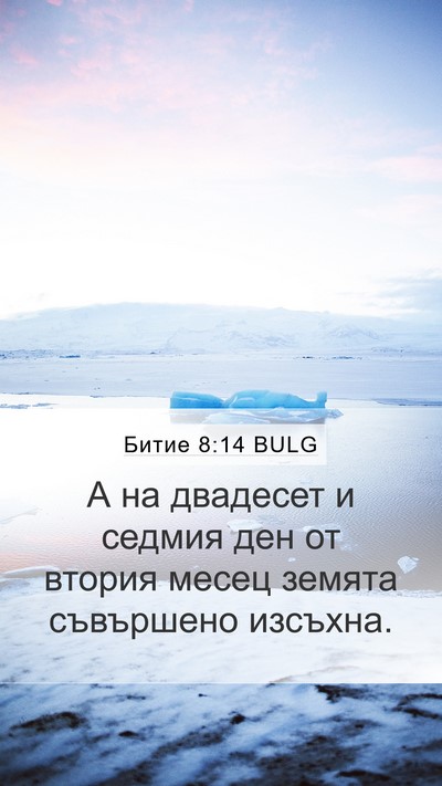 Битие 8:14 BULG Mobile Phone Wallpaper - А на двадесет и седмия ден - Mobile Bible Verse Wallpaper