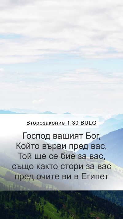 Второзаконие 1:30 BULG Bible Verse Image