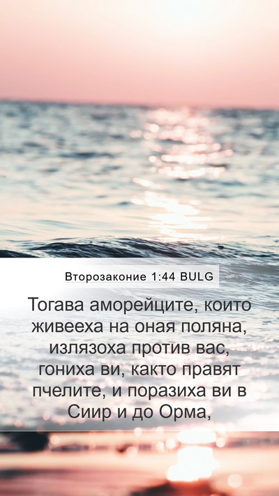 Второзаконие 1:44 BULG Bible Verse Image