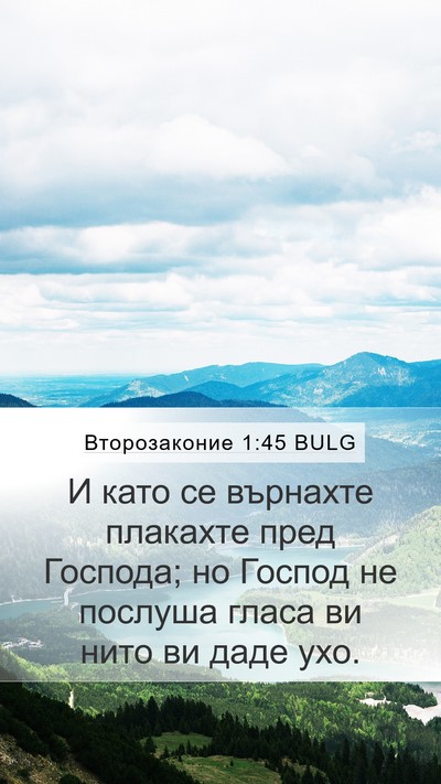 Второзаконие 1:45 BULG Bible Verse Image