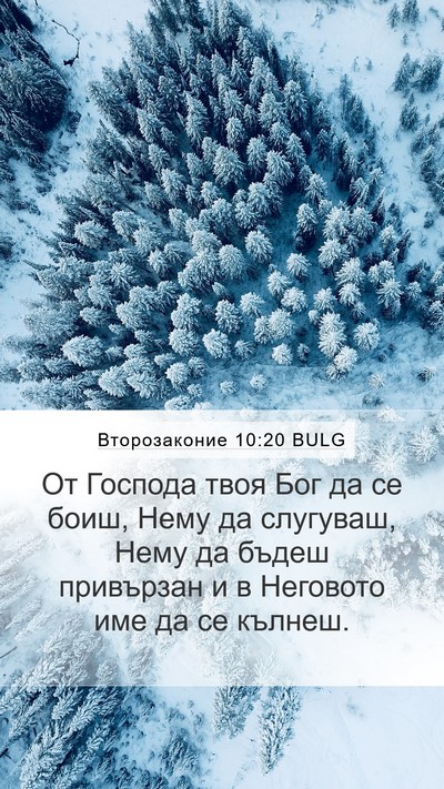 Второзаконие 10:20 BULG Bible Verse Image