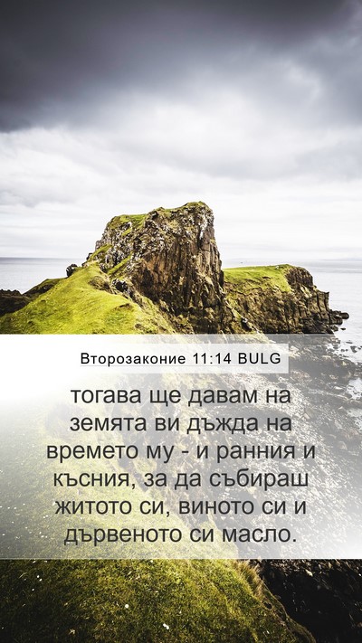 Второзаконие 11:14 BULG Bible Verse Image
