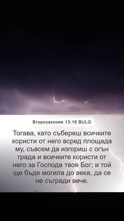 Второзаконие 13:16 BULG Bible Verse Image