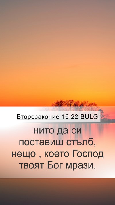 Второзаконие 16:22 BULG Bible Verse Image